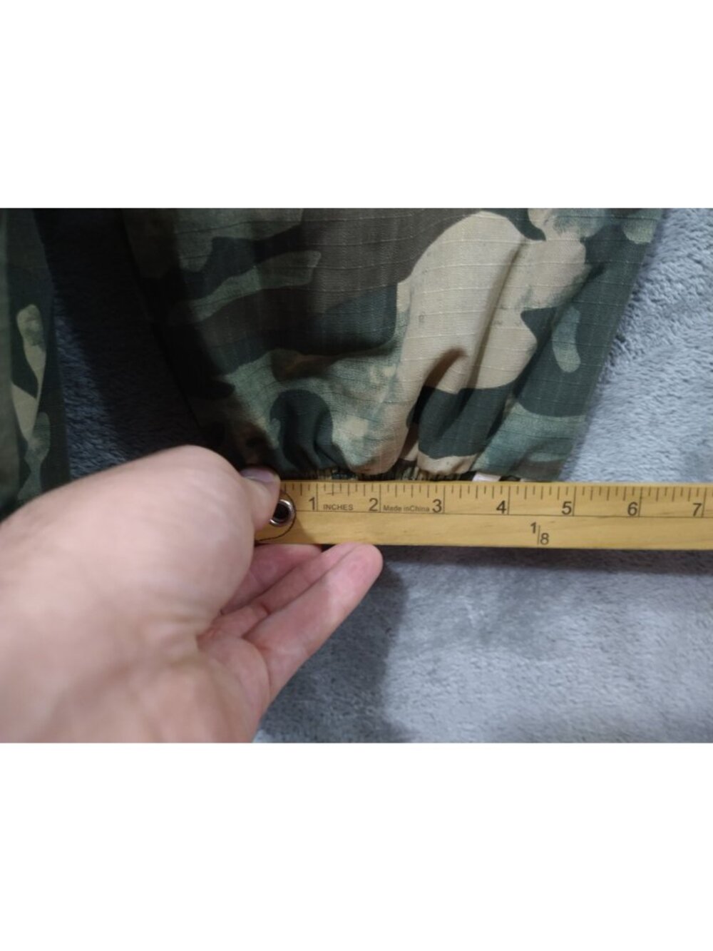 adidas Originals Green Camo Track Pant Ripstop Cargo Jogger Womens Medium Baggy - Picture 6 of 11